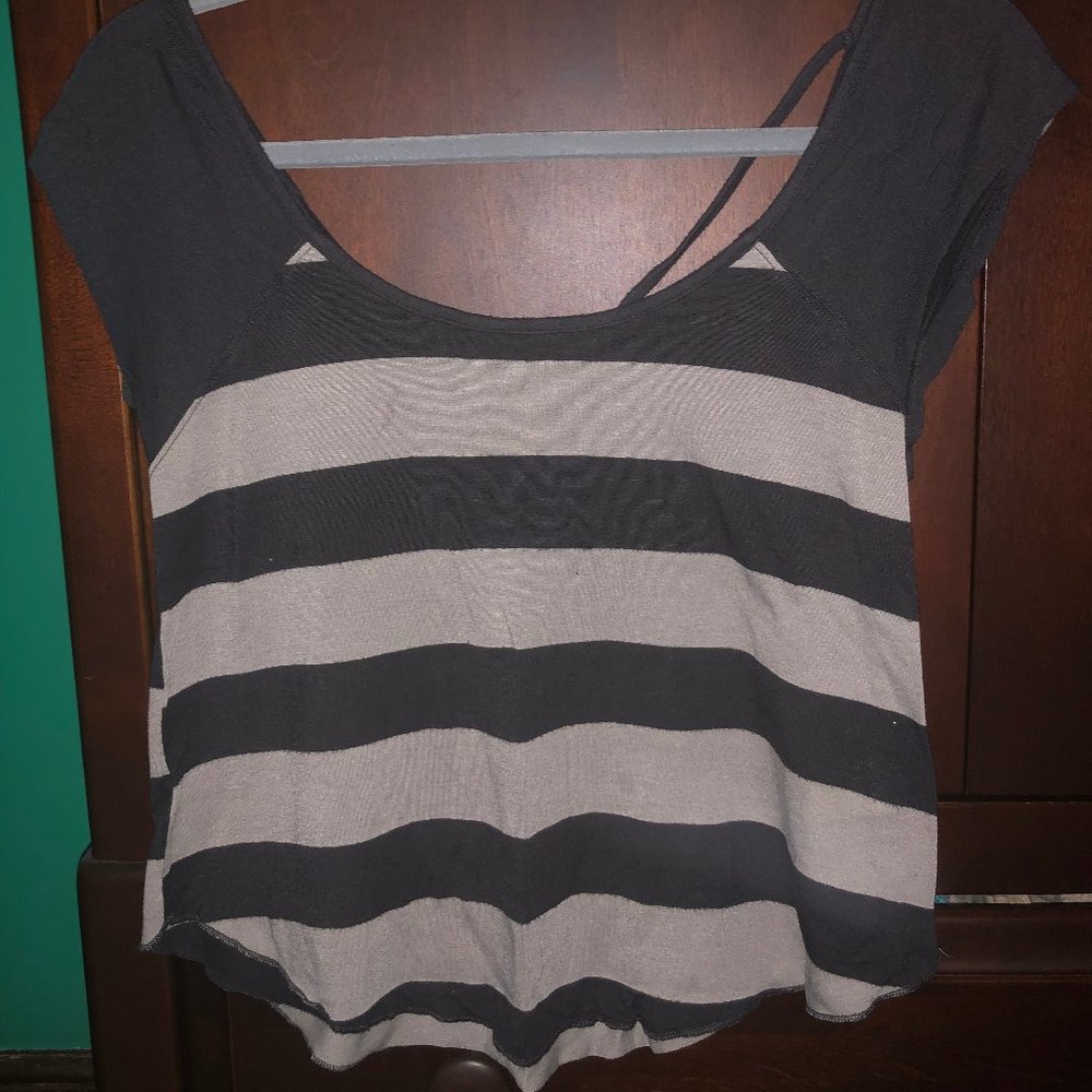 Billabong Striped Short Sleeve Top